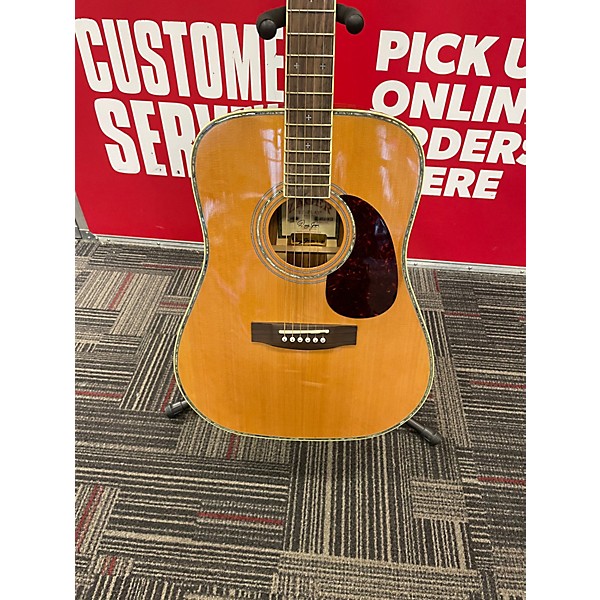 Used Zager zad 80 Natural Acoustic Guitar