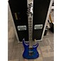 Used Ibanez GRG120QASP TRANSPARENT BLUE Solid Body Electric Guitar thumbnail