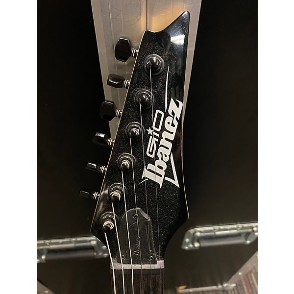 Used Ibanez GRG120QASP TRANSPARENT BLUE Solid Body Electric Guitar