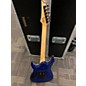 Used Ibanez GRG120QASP TRANSPARENT BLUE Solid Body Electric Guitar