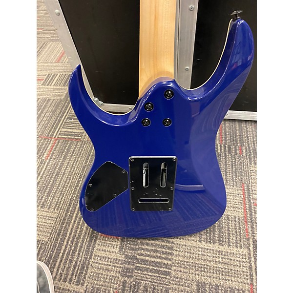 Used Ibanez GRG120QASP TRANSPARENT BLUE Solid Body Electric Guitar