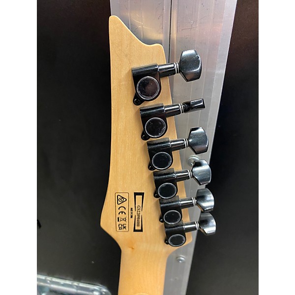 Used Ibanez GRG120QASP TRANSPARENT BLUE Solid Body Electric Guitar