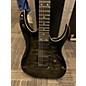 Used Ibanez GRGA120QA TRANSPARENT BLACK Solid Body Electric Guitar