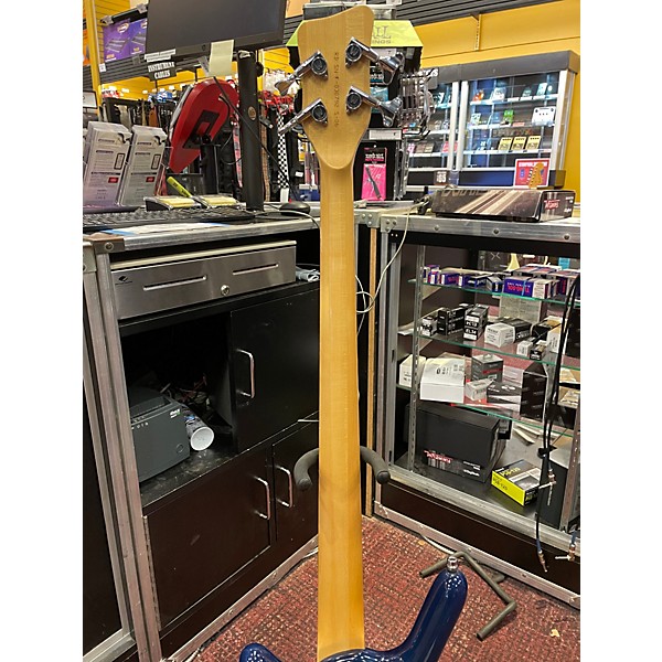 Used Warwick Corvette 4 String Ocean Blue Electric Bass Guitar