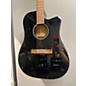 Used Fender CD60SCE Black Acoustic Guitar