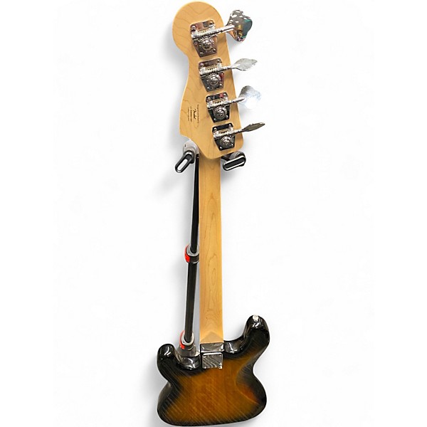 Used Squier Precision Bass 2 Tone Sunburst Electric Bass Guitar