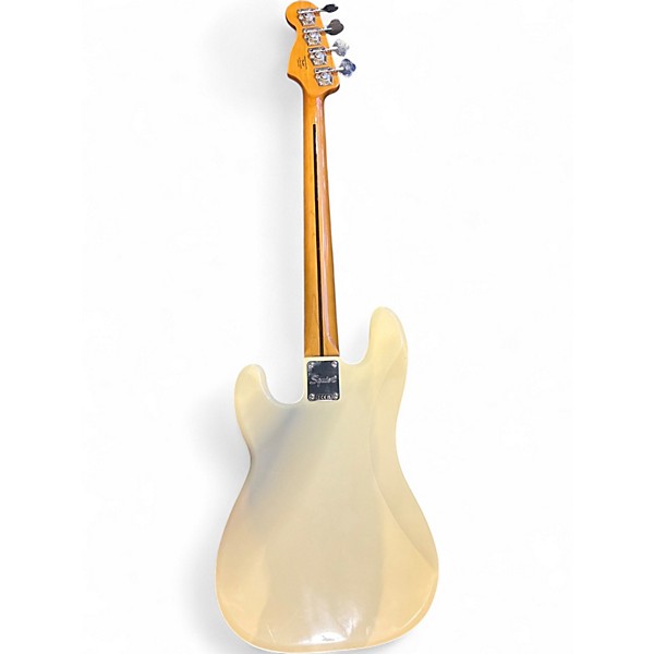 Used Squier Precision Bass Olympic White Electric Bass Guitar