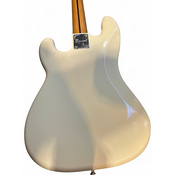 Used Squier Precision Bass Olympic White Electric Bass Guitar