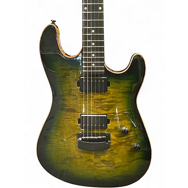 Used Ernie Ball Music Man Sabre Green Solid Body Electric Guitar