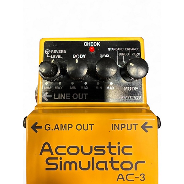 Used BOSS AC3 Acoustic Simulator Effect Pedal