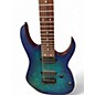Used Ibanez rg7421pb Trans Blue Solid Body Electric Guitar