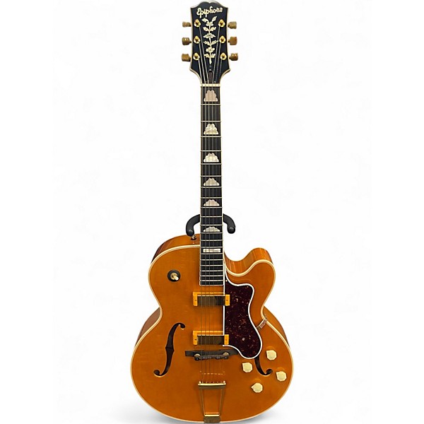 Used Epiphone 150th Anniversary Zephyr Deluxe Regent Vintage Blonde Hollow Body Electric Guitar