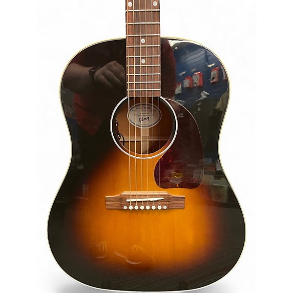 Used Gibson J45 Standard 2 Tone Sunburst Acoustic Electric Guitar
