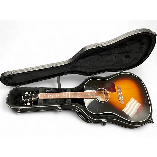 Used Gibson J45 Standard 2 Tone Sunburst Acoustic Electric Guitar