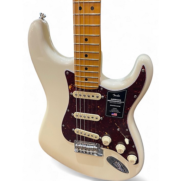 Used Fender American Professional II Stratocaster Olympic White Solid Body Electric Guitar
