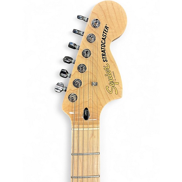Used 2021 Squier Affinity Stratocaster FMT HSS Black Burst Solid Body Electric Guitar