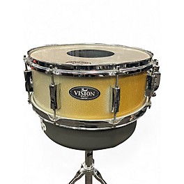 Used Pearl 6.5X14 Vision Series Snare GOLD SPARKLE Drum