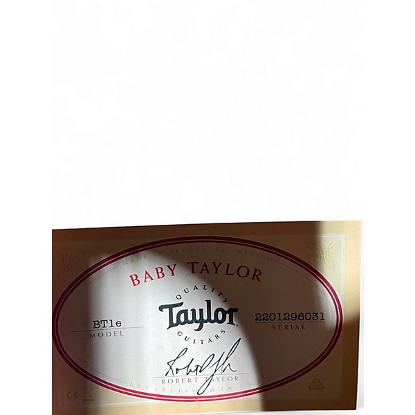 Used Taylor BT1E Baby Natural Acoustic Electric Guitar