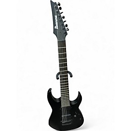 Used Ibanez RGIXL7 Iron Label Black Solid Body Electric Guitar