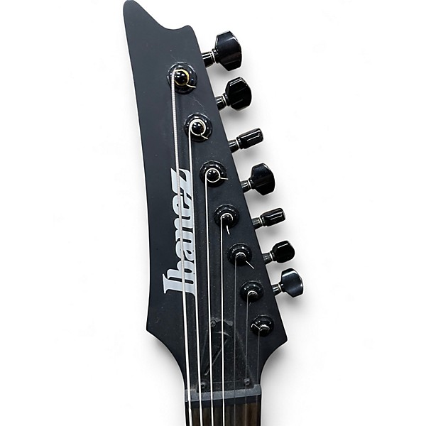 Used Ibanez RGIXL7 Iron Label Black Solid Body Electric Guitar