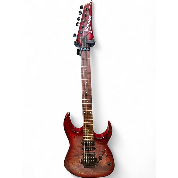Used Ibanez RG471AH RG Series red eclipse burst Solid Body Electric Guitar