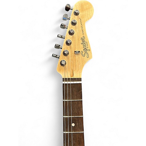 Used Squier Debut Collection Strat Turquoise Solid Body Electric Guitar