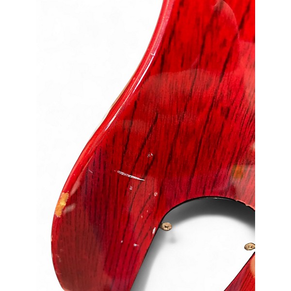 Used Vantage Avenger Red Electric Bass Guitar