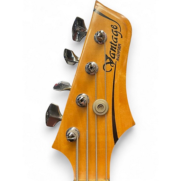 Used Vantage Avenger Red Electric Bass Guitar