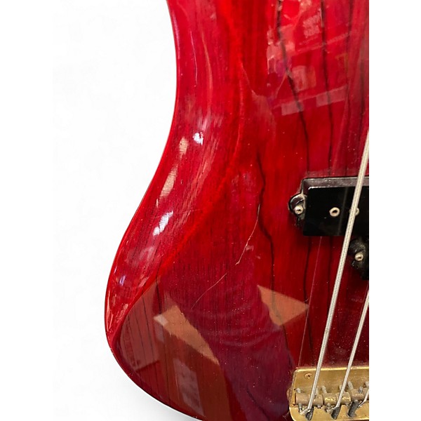 Used Vantage Avenger Red Electric Bass Guitar