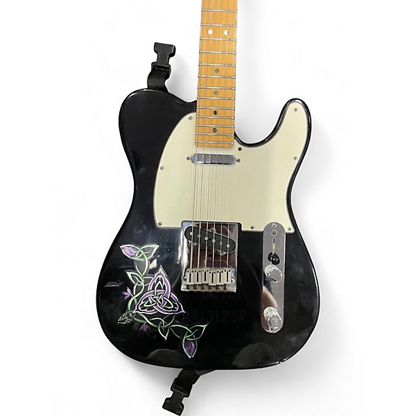 Used Fender American Standard Telecaster Black Solid Body Electric Guitar
