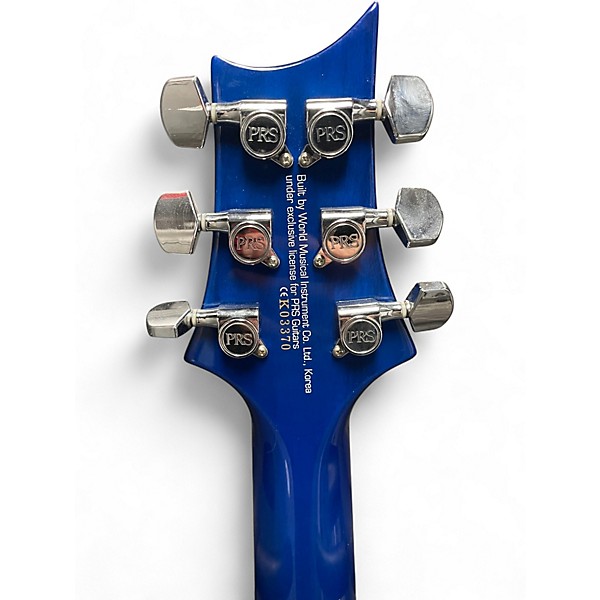 Used PRS SE Custom 24 Blue Solid Body Electric Guitar