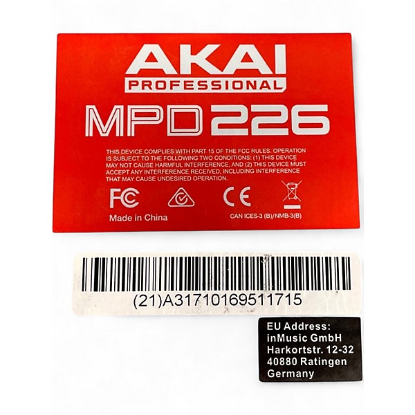 Used Akai Professional MPD226 MIDI Controller