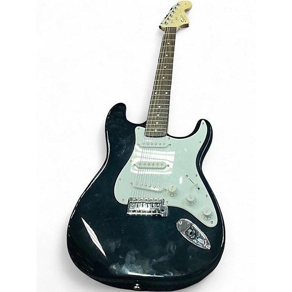 Used Squier Affinity Stratocaster Black Solid Body Electric Guitar