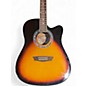 Used Washburn WA90CE 3 Tone Sunburst Acoustic Electric Guitar
