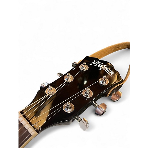 Used Washburn WA90CE 3 Tone Sunburst Acoustic Electric Guitar