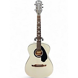 Used Fender Tim Armstrong Hellcat Silver Acoustic Electric Guitar
