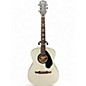 Used Fender Tim Armstrong Hellcat Silver Acoustic Electric Guitar thumbnail