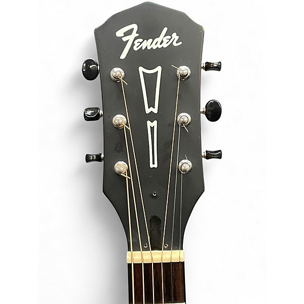 Used Fender Tim Armstrong Hellcat Silver Acoustic Electric Guitar