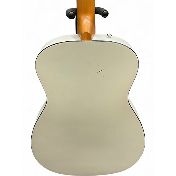 Used Fender Tim Armstrong Hellcat Silver Acoustic Electric Guitar