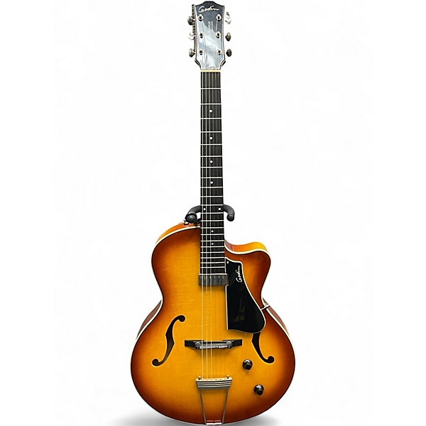 Used Godin 5th Avenue Jazz Sunburst Hollow Body Electric Guitar