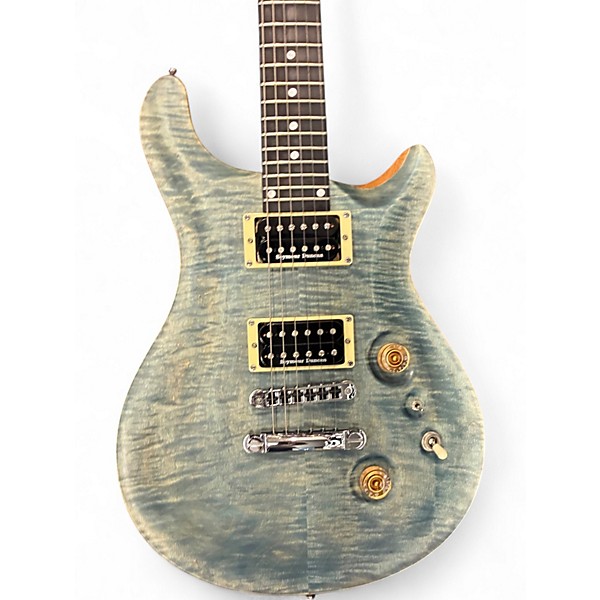 Used Fame Forum IV Stonewashed Blue Satin Solid Body Electric Guitar
