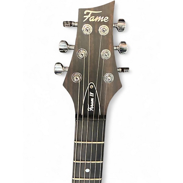 Used Fame Forum IV Stonewashed Blue Satin Solid Body Electric Guitar
