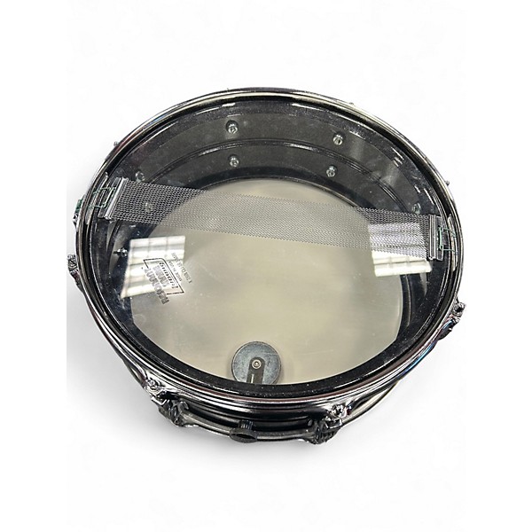 Used Ludwig 14in "Black" Acrolite Snare Black Sparkle Drum