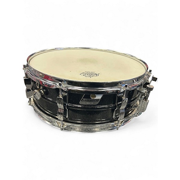 Used Ludwig 14in "Black" Acrolite Snare Black Sparkle Drum