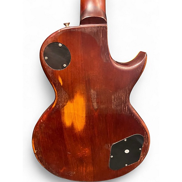 Used Vintage Icon V100 Left Handed Vintage Burst Distressed Solid Body Electric Guitar