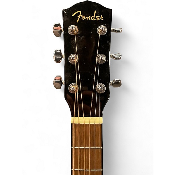 Used Fender CD60 Dreadnought Black Acoustic Guitar