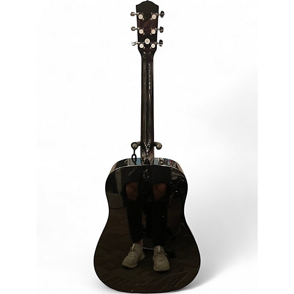 Used Fender CD60 Dreadnought Black Acoustic Guitar