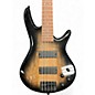 Used Ibanez GSR205 5 String Spalted Maple Edge Burst Electric Bass Guitar