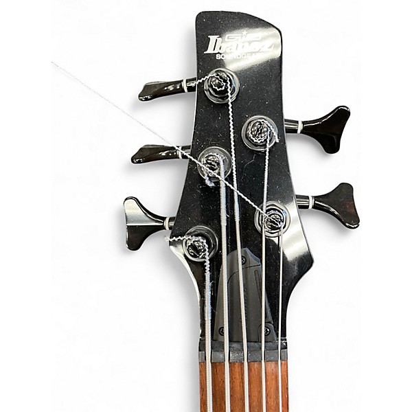 Used Ibanez GSR205 5 String Spalted Maple Edge Burst Electric Bass Guitar