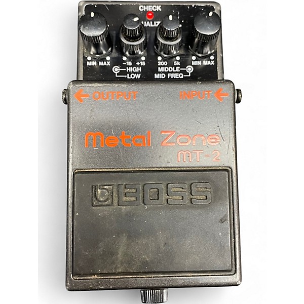 Used BOSS MT2 Metal Zone Distortion Effect Pedal